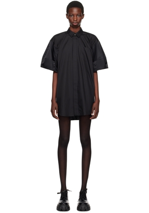 sacai Black Shirt Minidress