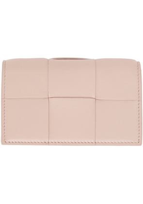 Bottega Veneta Pink Cassette Business Card Case