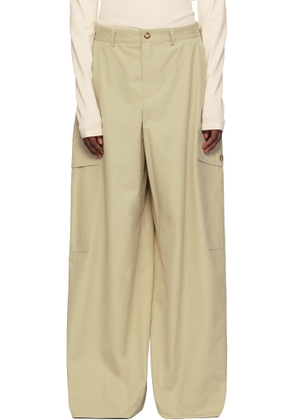 La Collection Beige Stein Trousers