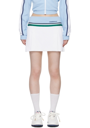 Casablanca White Contrast Panel Skort