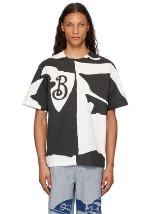 Burberry Black & White Organic Cotton T-Shirt