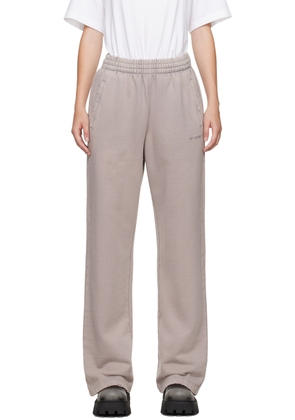 We11done Pink Subtle Distressed Sweatpants