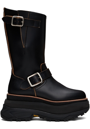 sacai Black Engineer Boots