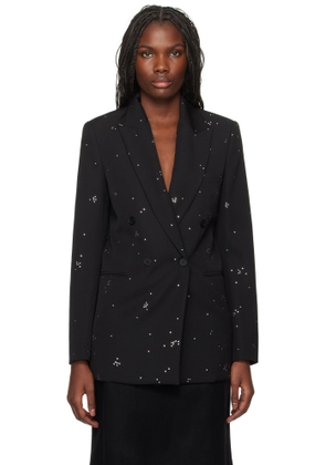 Lanvin Black Embroidered Blazer