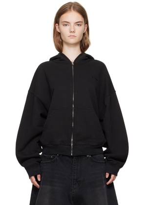 We11done Black Cap Hoodie