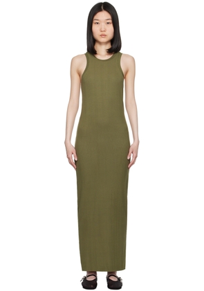 rag & bone Green Round Neck Maxi Dress