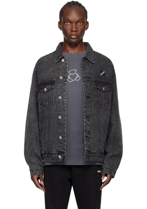 We11done Black Oversized Denim Jacket