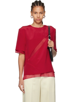 Peter Do Red Slash T-shirt