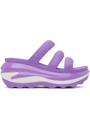 Crocs Purple Mega Crush Triple Strap Sandals