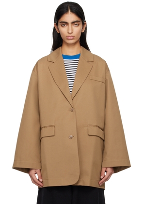 Cordera Tan Oversized Blazer
