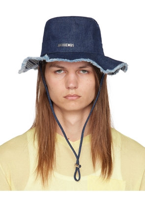 JACQUEMUS Navy La Casa 'Le bob Artichaut' Bucket Hat