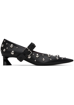 Stella McCartney Black Elsa Studded Kitten Heels
