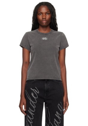 alexanderwang. t Gray Blade Logo-Embossed T-shirt
