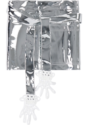 Gohar World Silver Mini Lace Hands Apron