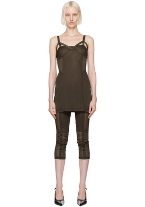 KNWLS Brown Grace Minidress