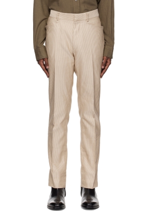 TOM FORD Beige Glamorous Cord Dyllan Trousers