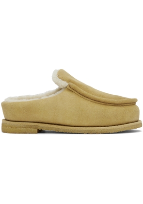 JW Anderson Tan Nubuck Mules