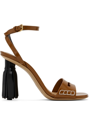 JW Anderson Tan Tassel Heeled Sandals