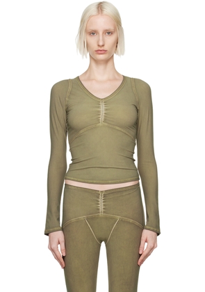 KNWLS Khaki Ghost Long Sleeve T-Shirt