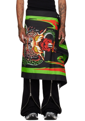 LU'U DAN Black Bendera Skirt