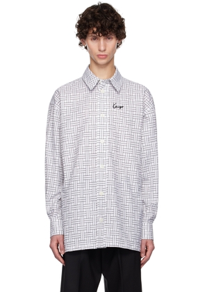 Kenzo White Kenzo Paris 'Kenzo Weave' Shirt