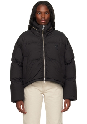 AMI Paris Black Ami de Coeur Down Jacket
