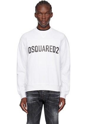 Dsquared2 White Cool Fit Sweatshirt