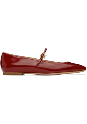 Gianvito Rossi Red Christina 05 Ballerina Flats