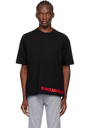 Dsquared2 Black Loose Fit T-Shirt