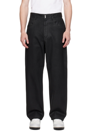 Givenchy Black Coated Jeans