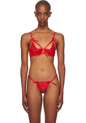 Agent Provocateur Red Cendrillon Bra