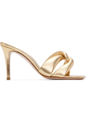 Gianvito Rossi Gold Amour Heeled Sandals