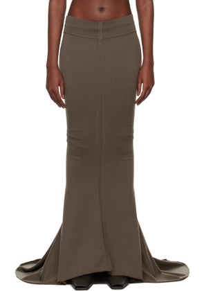 Rick Owens Gray Porterville Dauphine Maxi Skirt