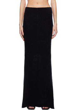 Rick Owens Black Porterville Pillar Maxi Skirt