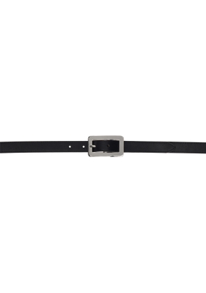 BY FAR Black Quadro Nappa Leather Belt