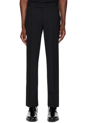 Ernest W. Baker Black Flare Trousers