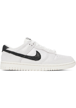 Nike White & Black Dunk Low SE Sneakers