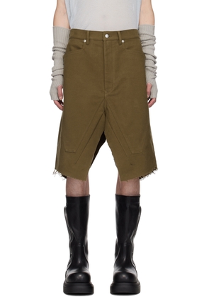 Rick Owens Khaki Porterville Slivered Skirt