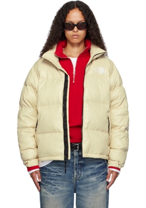 The North Face SSENSE Exclusive Beige 1996 Retro Shine Nuptse Down Jacket