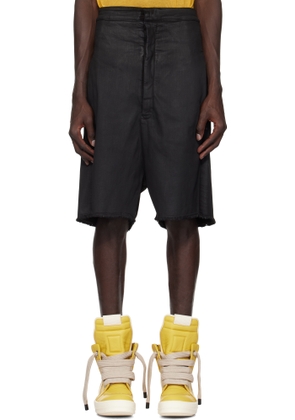 Rick Owens Black Porterville Cutoffs Denim Shorts