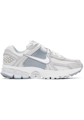 Nike White & Gray Zoom Vomero 5 Sneakers