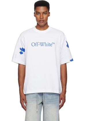 Off-White White Bookish Stripes Skate T-shirt