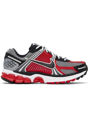 Nike Silver & Red Zoom Vomero 5 Sneakers