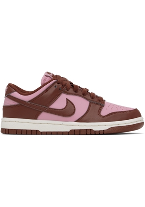 Nike Pink & Brown Dunk Low Next Nature Sneakers