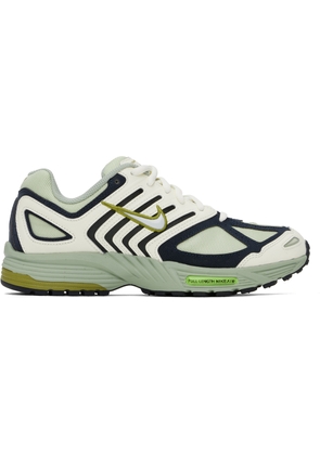 Nike White & Green Air Pegasus 2005 Sneakers