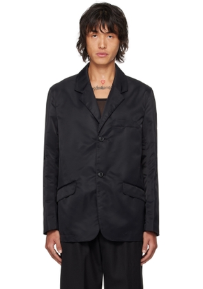 LGN Louis Gabriel Nouchi Black Recycled Nylon Classic Cut Blazer