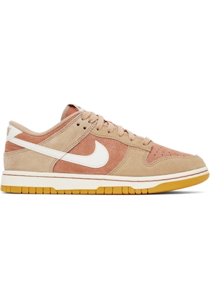 Nike Pink & Brown Dunk Low Retro SE Sneakers