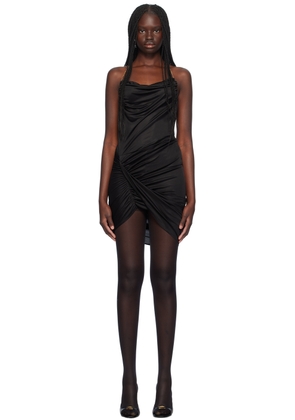 Atlein Black Chain Detail Minidress