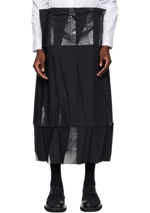 132 5. ISSEY MIYAKE Black Standard Trousers