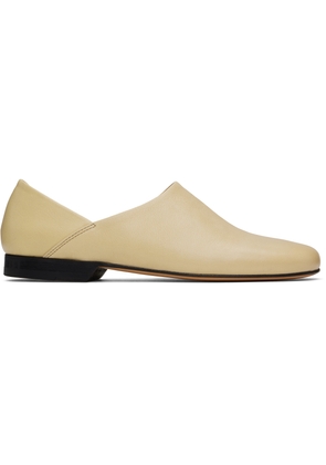 LEMAIRE Off-White Leather Slippers